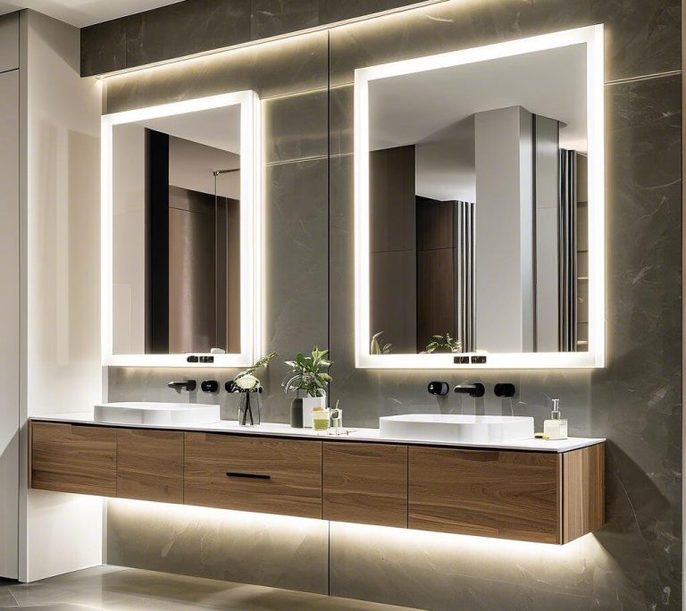 Lighted Mirror Cabinets